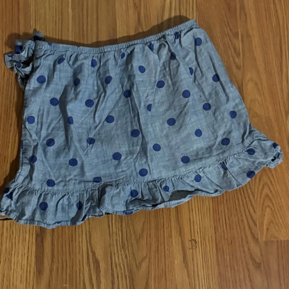 OshKosh B’gosh Girls Blue Polka Dot Ruffle Skirt‎ Size 6X